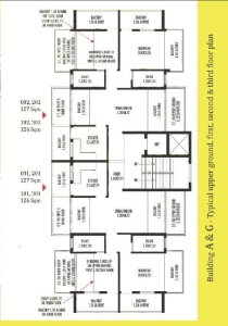 Devashri Royale_Build A & G Upper Ground, First, Second & Third Floor Plan