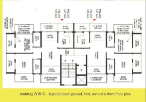 Devashri Royale_Build A & G Upper Ground, First, Second & Third Floor Plan